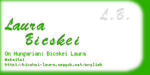 laura bicskei business card